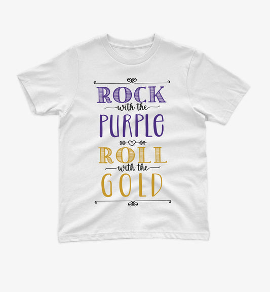 YOUTH CHEER - Rock with the Purple Tshirt - 3310