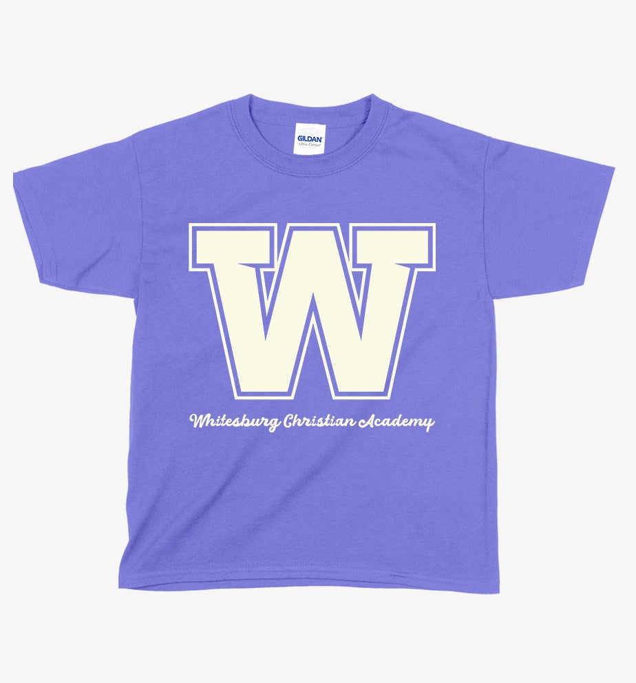 YOUTH Classic W with Script Tshirt - 5000b