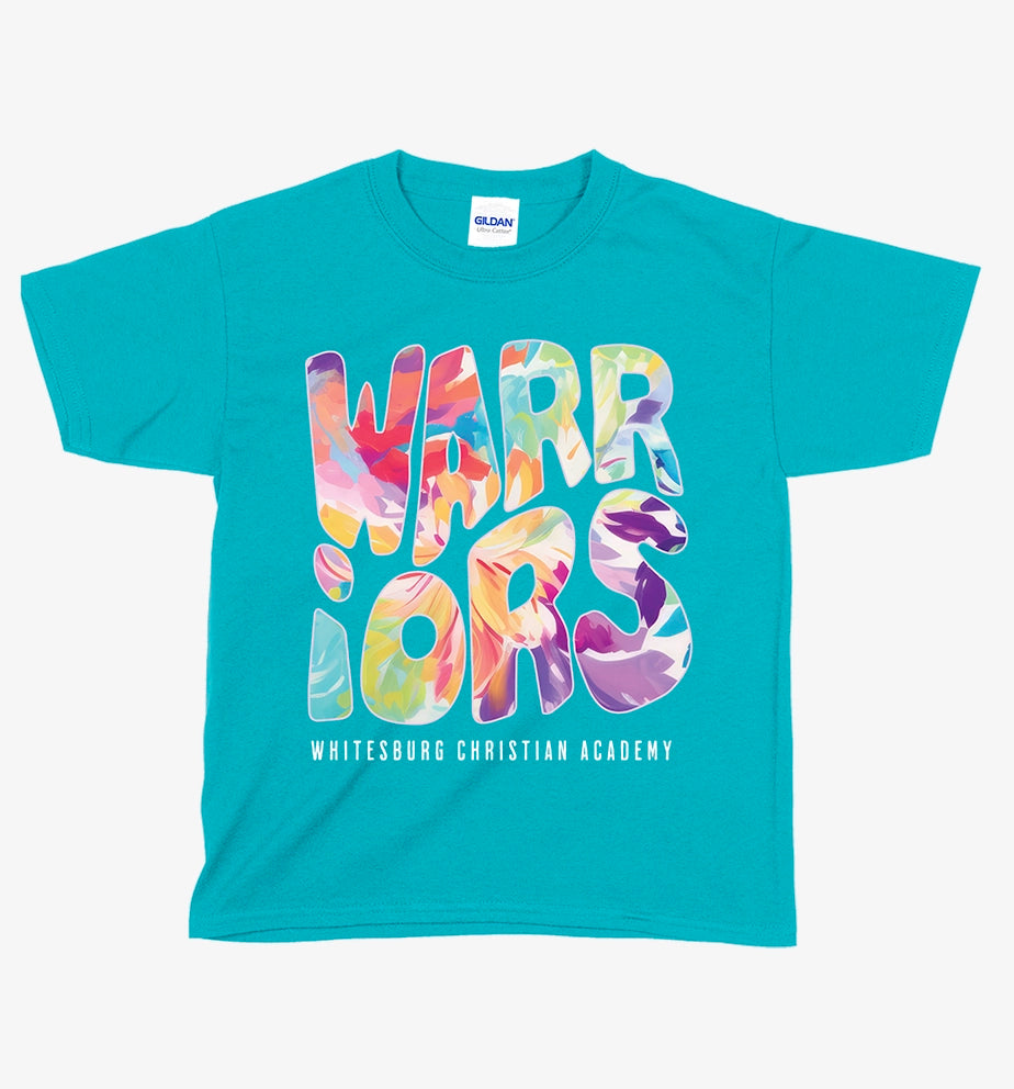 YOUTH Hyacinth Swirl Warriors Tshirt - 5000b