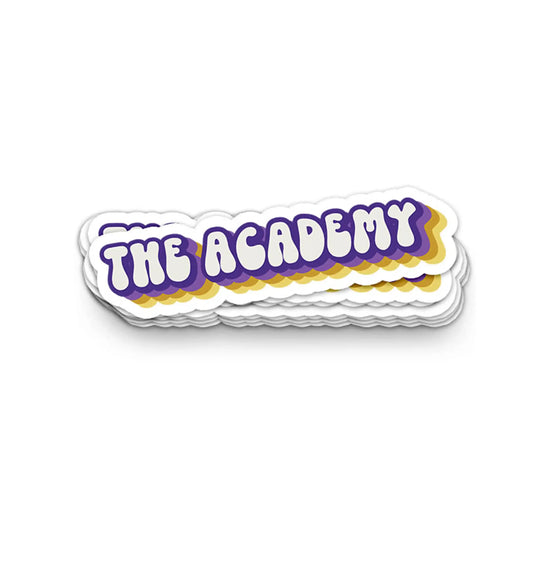 Groovy The Academy Sticker - 5.50" x 1.32"