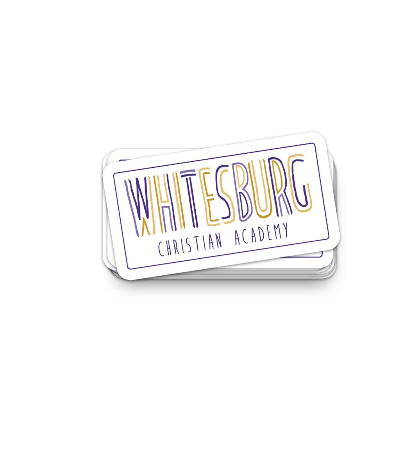 Whitesburg Lines Sticker - 4" x 2"