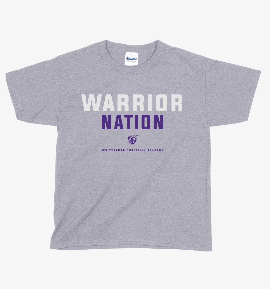 YOUTH Warrior Nation Tshirt - 5000b