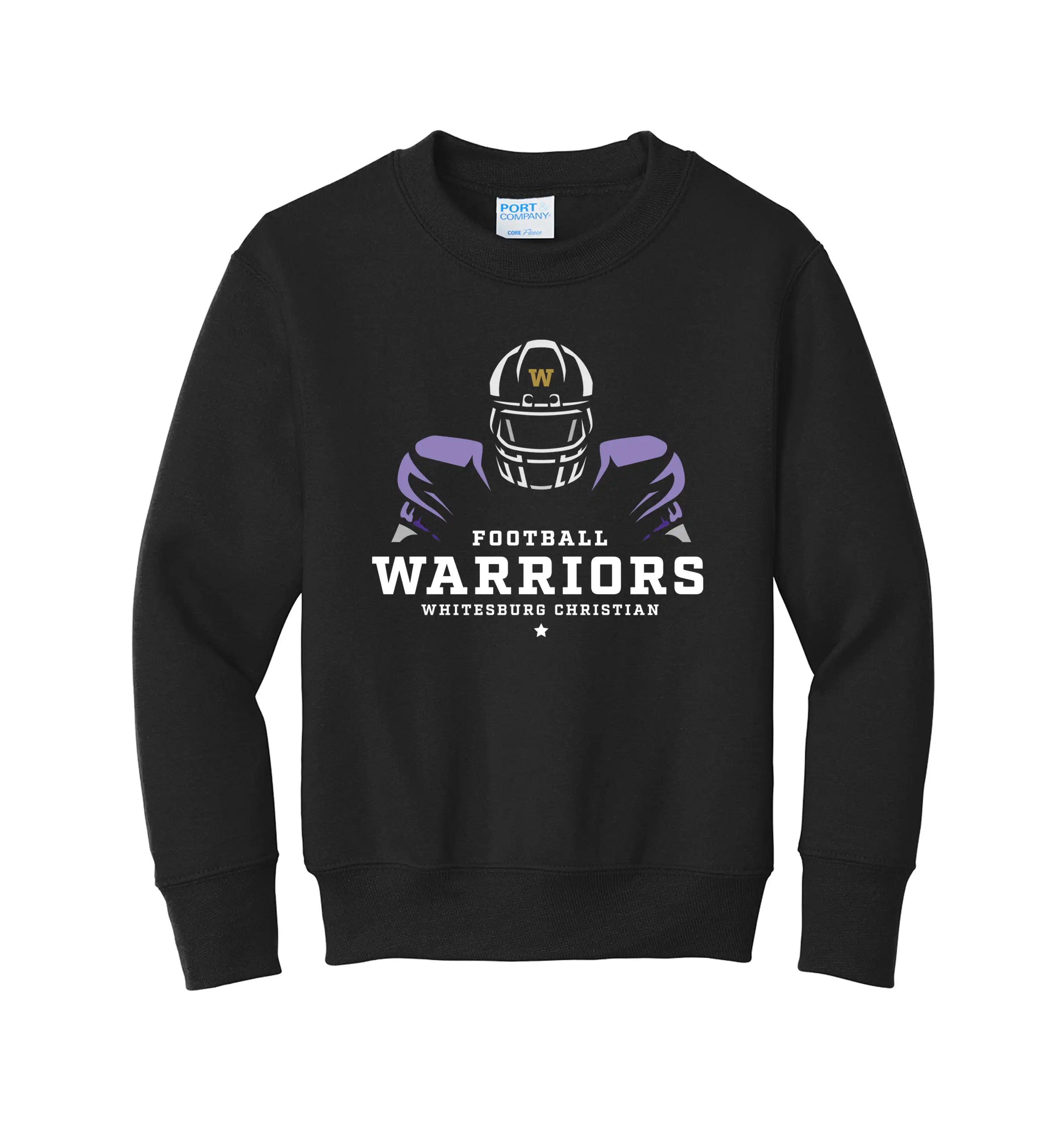 YOUTH FOOTBALL FOCUSED Sweatshirt PC90Y ShopWarriorWear youth-football-focused-sweatshirt-pc90y-shopwarriorwear