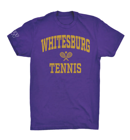 TENNIS - Collegiate Letters Tshirt 64000