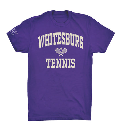 TENNIS - Collegiate Letters Tshirt 64000