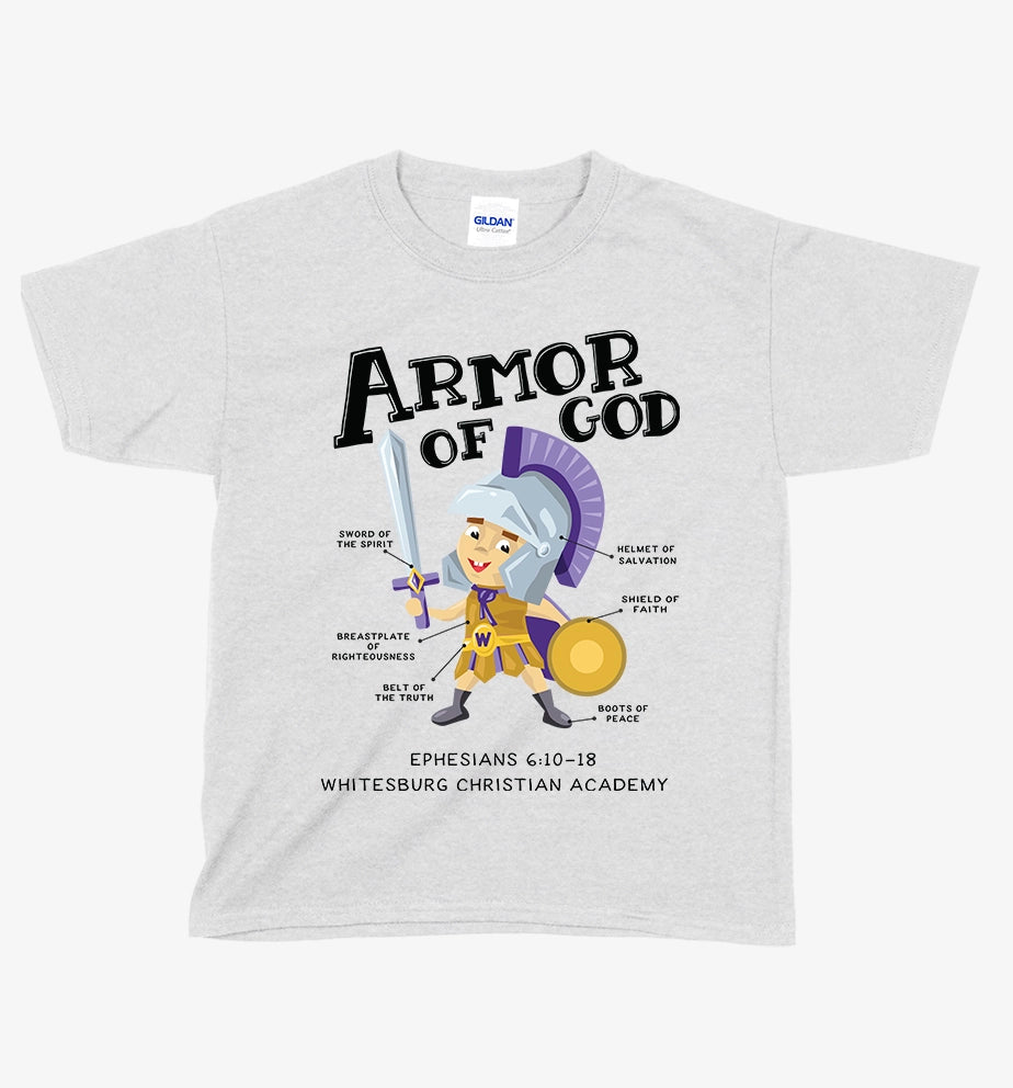 YOUTH Armor of God Tshirt - 5000b