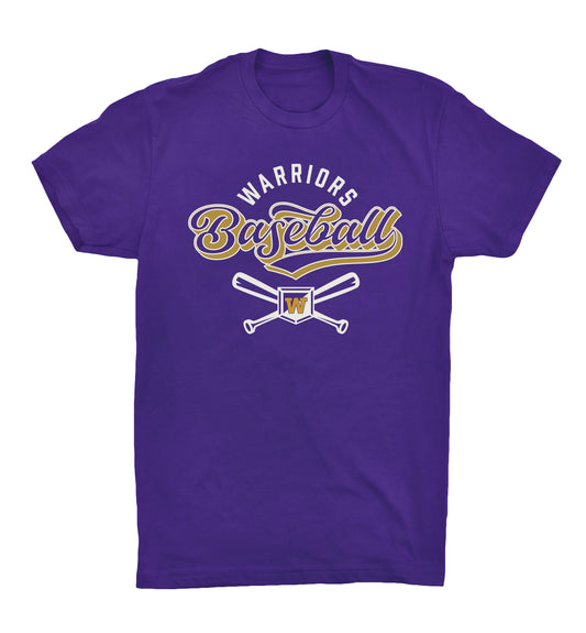 BASEBALL - Crossed Bats Tshirt - 64000