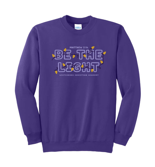 ADULT/YOUTH - 'Be the Light' Christmas Sweatshirt