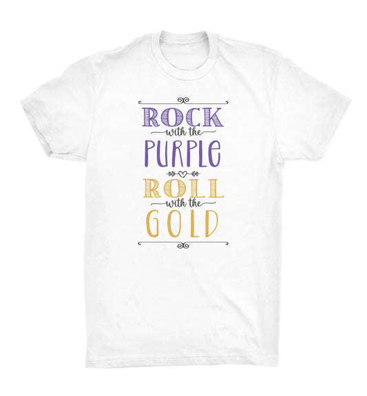 CHEER - Rock with the Purple Tshirt
