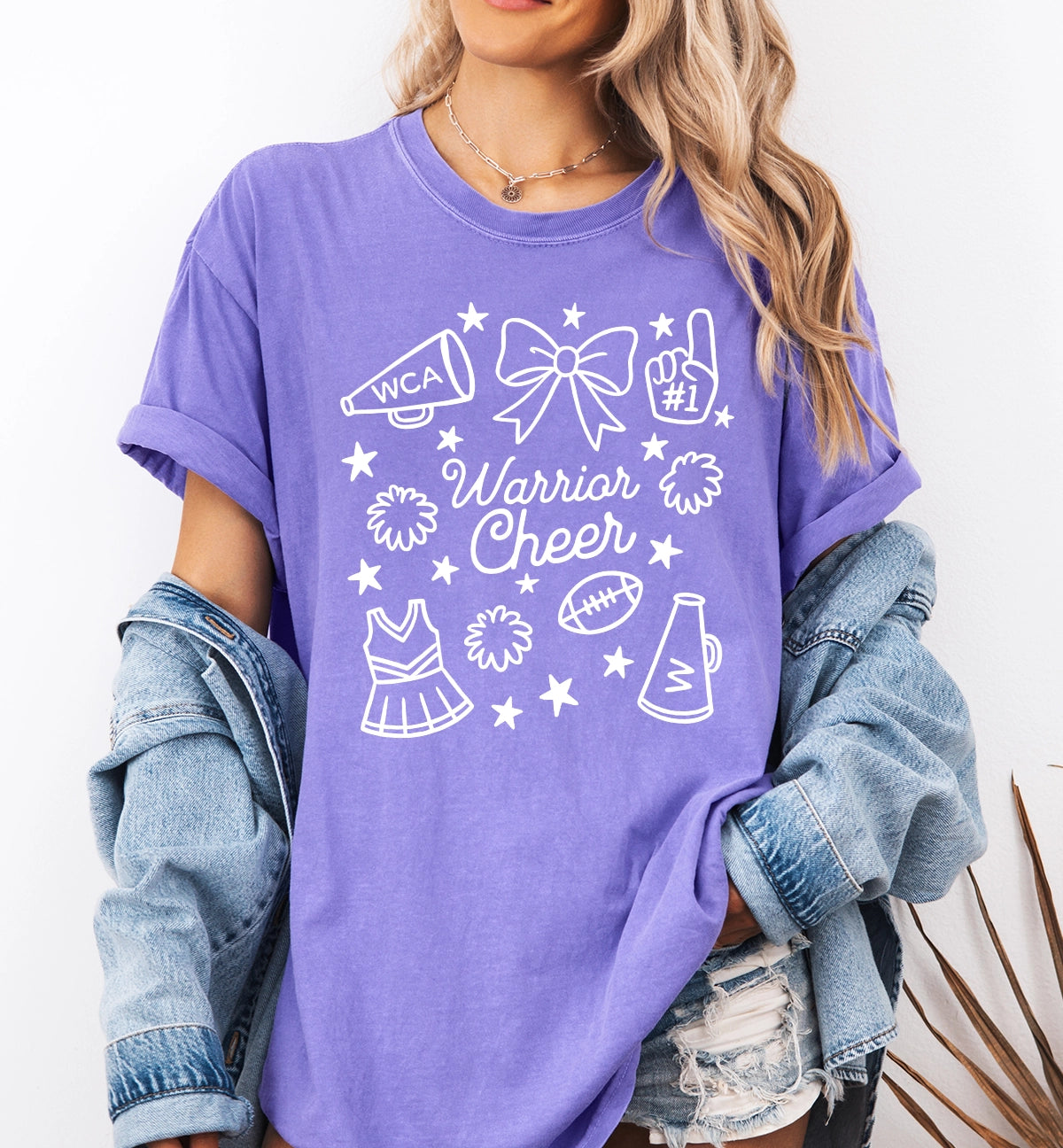 CHEER - Doodle Tshirt - Comfort Colors - 1717