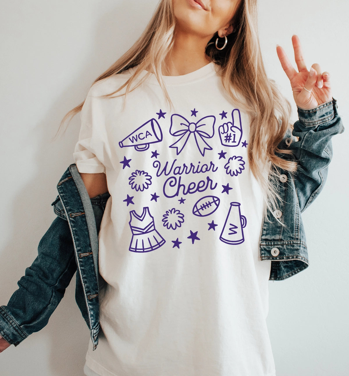 CHEER - Doodle Tshirt - Comfort Colors - 1717