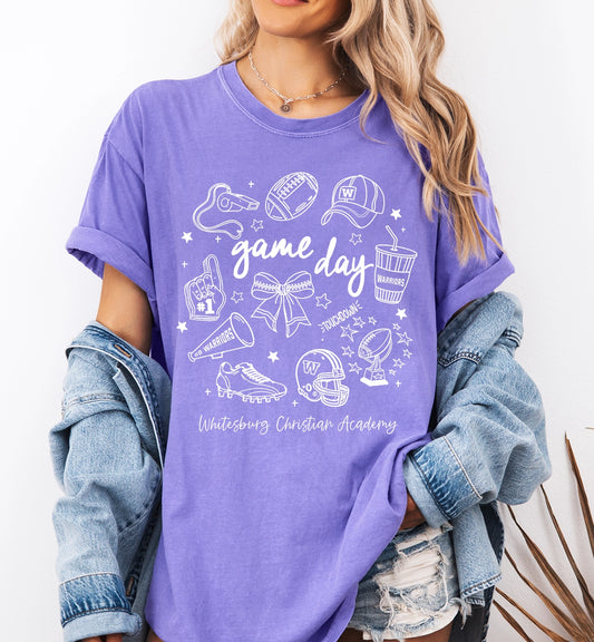 FOOTBALL - Game Day Tshirt - Comfort Colors - 1717
