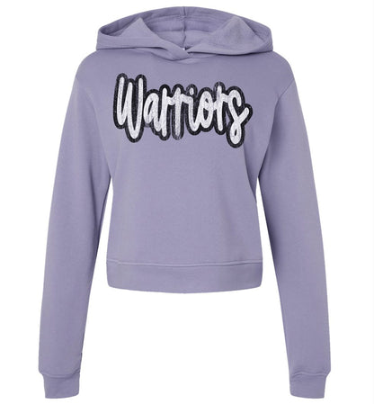 ADULT - Mid-Length Warriors Crackle Classic Hoodie - 7519