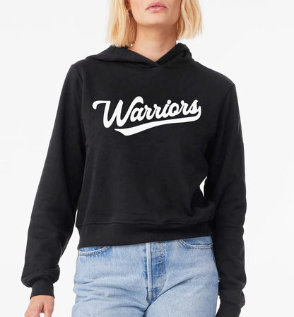 Mid-Length Flocked Warriors Classic Hoodie - 7519
