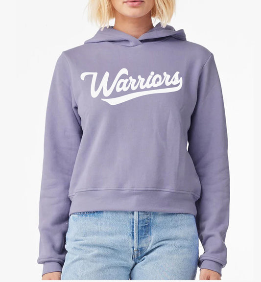 Mid-Length Flocked Warriors Classic Hoodie - 7519