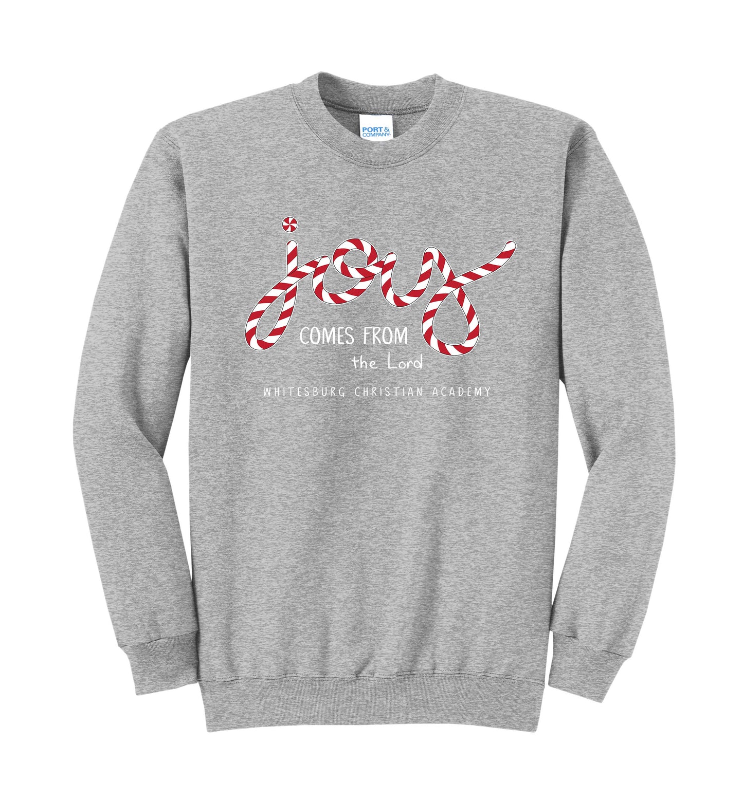 ADULT/YOUTH - 'Joy Comes From the Lord' Christmas Sweatshirt