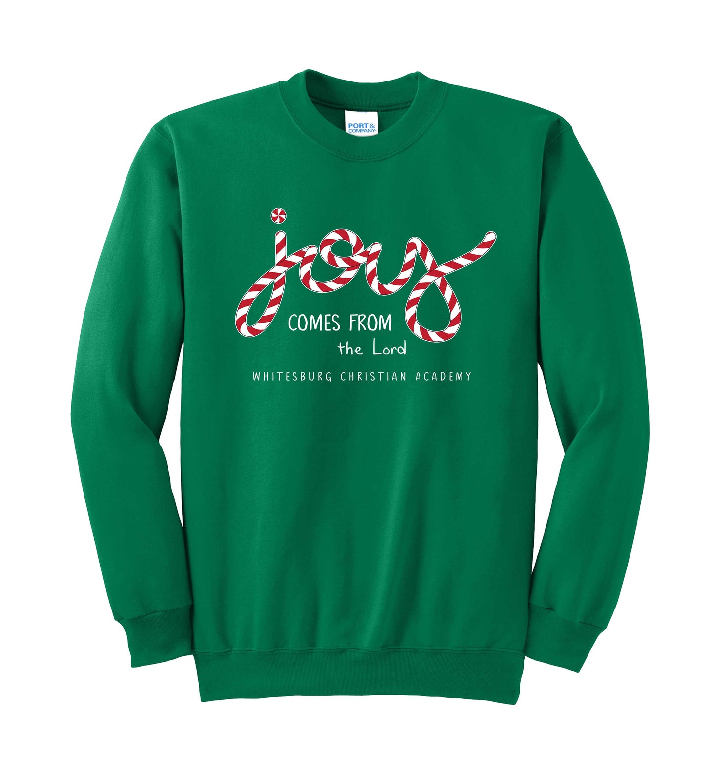 ADULT/YOUTH - 'Joy Comes From the Lord' Christmas Sweatshirt