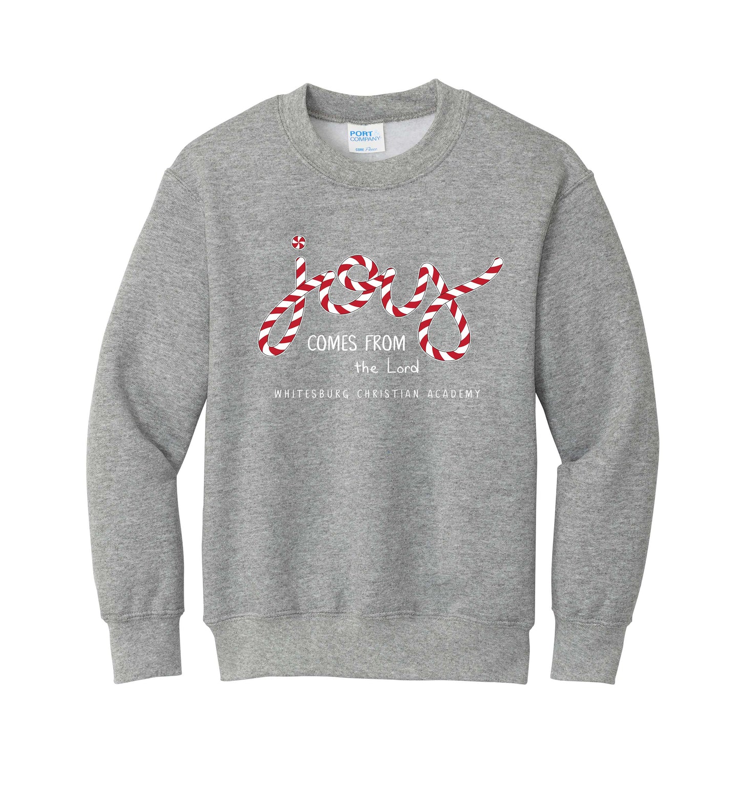 ADULT/YOUTH - 'Joy Comes From the Lord' Christmas Sweatshirt