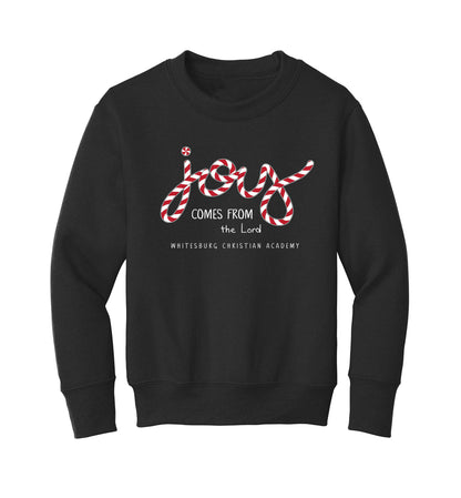 ADULT/YOUTH - 'Joy Comes From the Lord' Christmas Sweatshirt