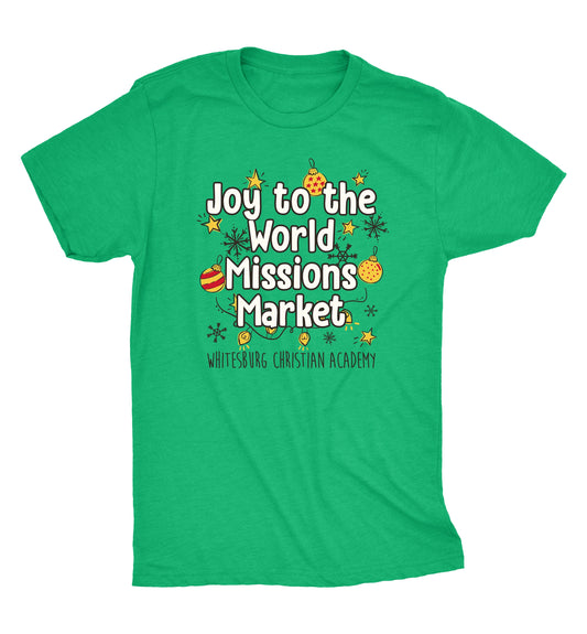 Missions Market - Joy to the World Tshirt, ADULT AND YOUTH