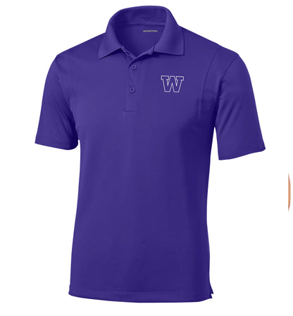 Sport-Tek WARRIORS Performance Purple Polo - ST650