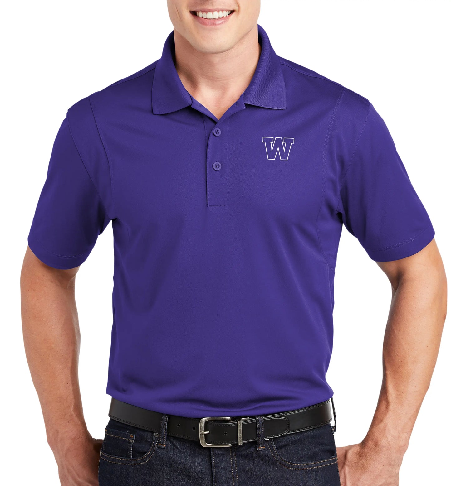 Sport-Tek WARRIORS Performance Purple Polo - ST650