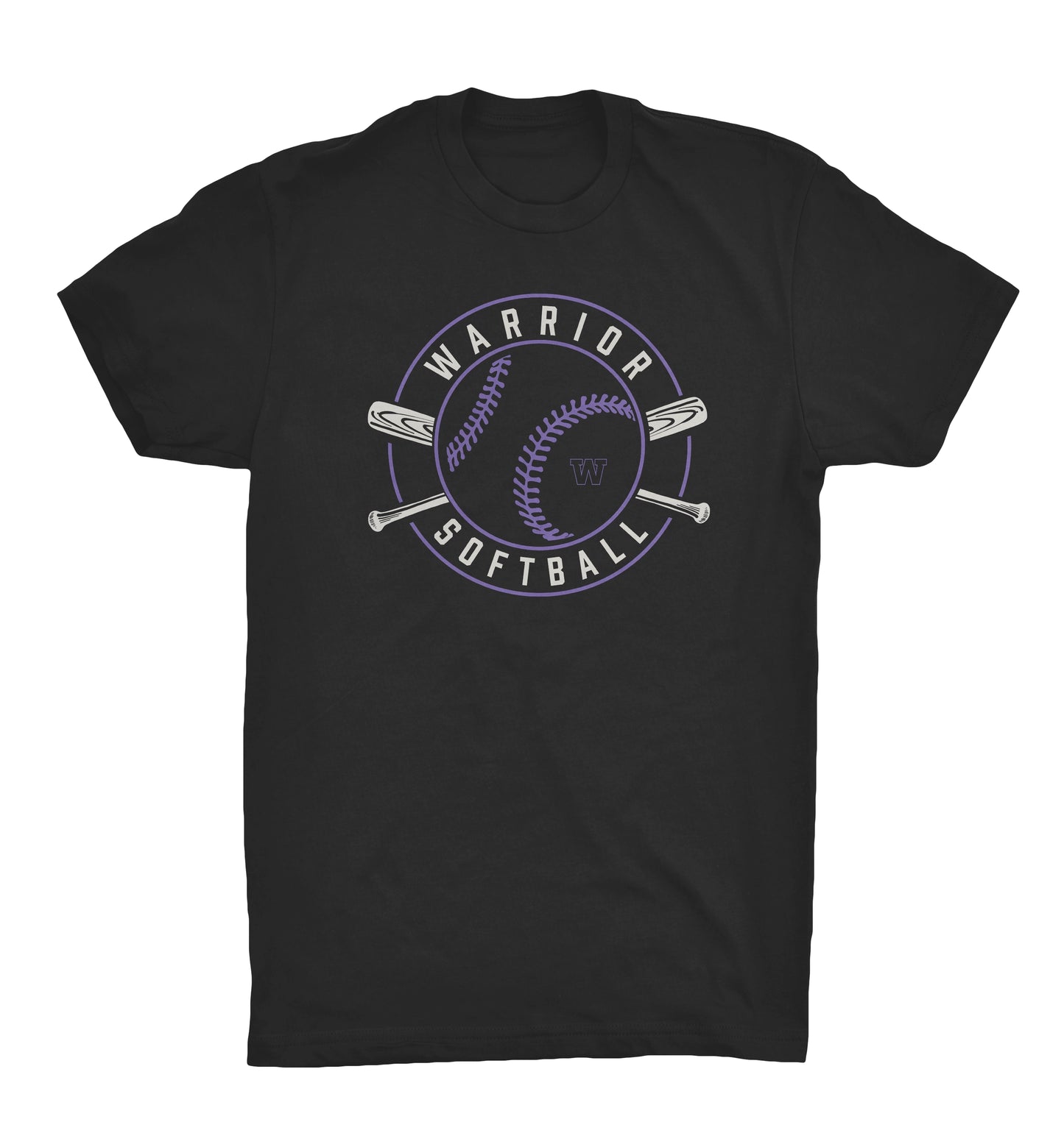 SOFTBALL - Crossed Bats Tshirt - 64000