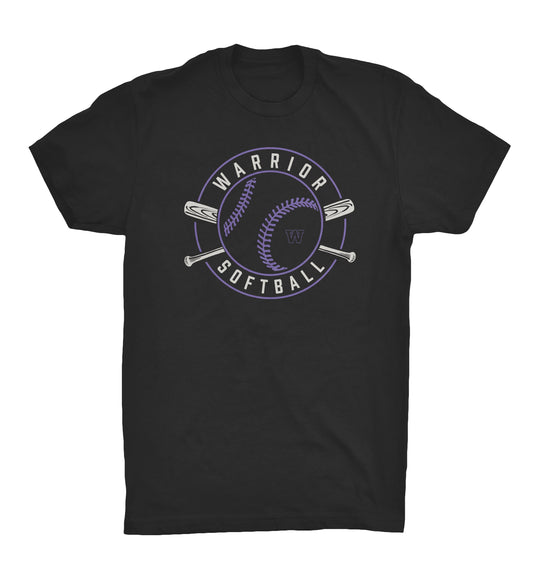 SOFTBALL - Crossed Bats Tshirt - 64000