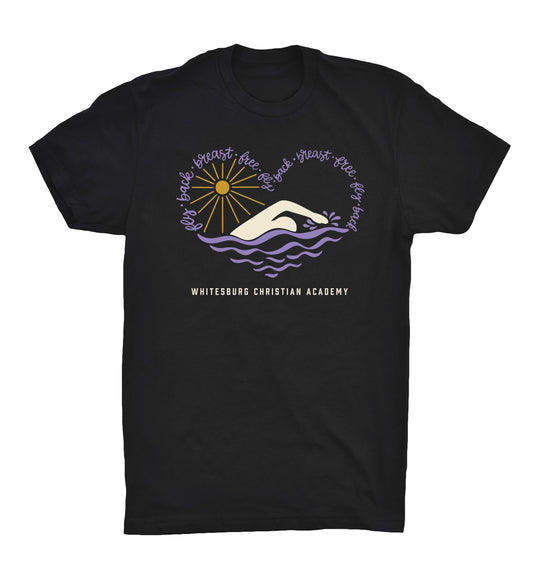 SWIM & DIVE - Heart Tshirt - 64000