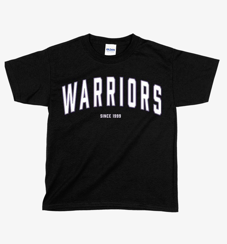 YOUTH Arched Warriors Purple Stroke Tshirt - 5000b