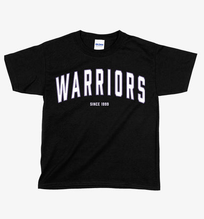 YOUTH Arched Warriors Purple Stroke Tshirt - 5000b