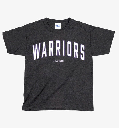 YOUTH Arched Warriors Purple Stroke Tshirt - 5000b