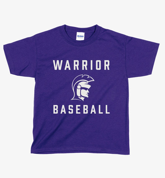 YOUTH BASEBALL - Warrior Mascot Tshirt - 5000b