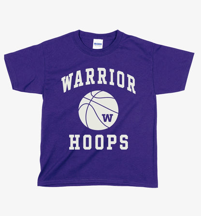 YOUTH BASKETBALL - Warrior Hoops Tshirt - 5000b