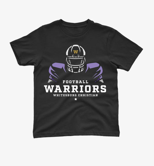 YOUTH FOOTBALL - FOCUSED Tshirt - 5000b