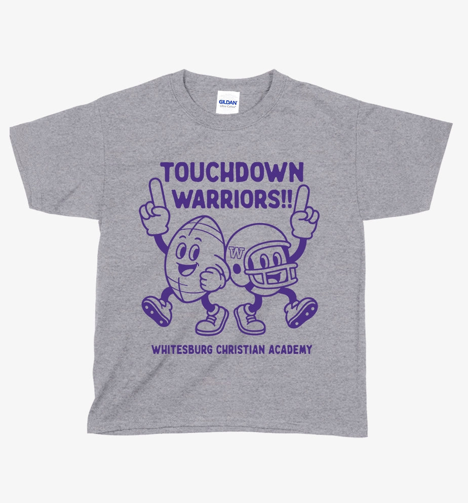 YOUTH FOOTBALL - Touchdown Characters Tshirt - 5000b