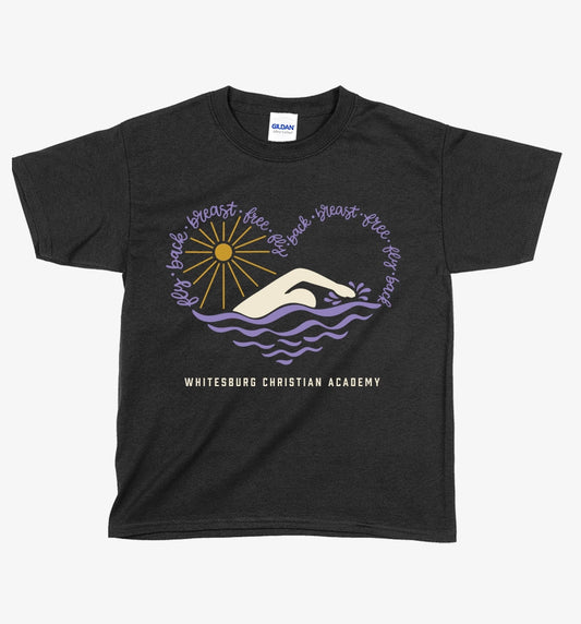 YOUTH SWIM & DIVE - Heart Tshirt - 5000b