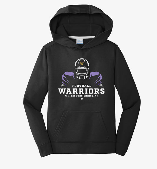 YOUTH FOOTBALL Focused Performance Hoodie - YST244